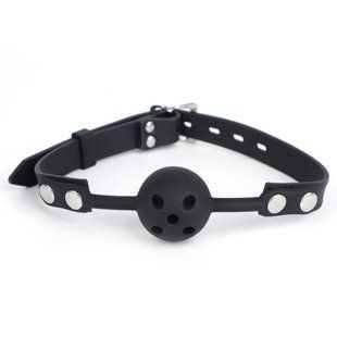 Силіконовий кляп-кулька з отворами для дихання BREATHFIVE 40mm &mdash; Контрольована домінація 2136574726452352525 фото