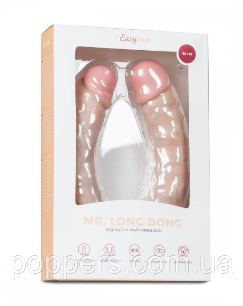 Двухсторонний реалистичный фаллоимитатор EasyToys Mr. Long Dong 48 cm 1710786251 фото