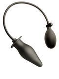 Надувной анальный плаг Inflatable Plug Small &mdash; Латексный расширитель с помпой (Черный) 2136574726541+61+2+62 фото