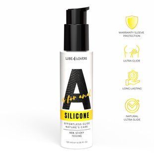 Анальний силіконовий лубрикант Lube4Lovers A is for Silicone (120 мл) &mdash; Бездоганне ультраковзання 213657472635245 фото
