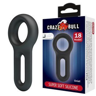 Двойное эрекционное кольцо CRAZY BULL Oniel Mod 18 &mdash; Экстраэластичный силикон 2136574726346743625363 фото
