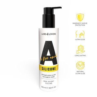 Анальний силіконовий лубрикант Lube4Lovers A is for Silicone (250 мл) &mdash; Бездоганне ультраковзання 2136574726252552352542 фото