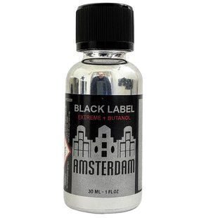 Poppers / Попперс Amsterdam Black Label Extreme 30ml &mdash; Пентил + Бутанол (Люксембург) 234555 фото