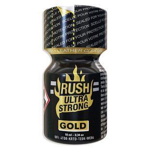 Poppers / попперс RUSH Ultra Strong Gold 10ml France 12851246095444221233 фото