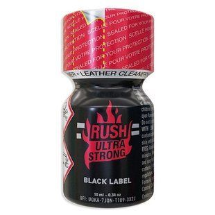 Poppers / попперс Rush Ultra Strong Black Label 10mL Propyl-Amyle France 128512460954442224242 фото