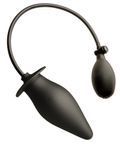 Надувной анальный плаг Inflatable Plug Medium &mdash; Латексный расширитель с помпой (Черный) 1285124609544422333434 фото